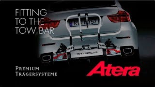 Atera Strada Bicycle Carriers  Fitting to the towbar [upl. by Hepza905]