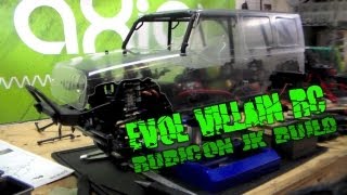 Evol Villain RC  Axial Jeep Rubicon JK Unlimited SCX10 kit build vol 1 [upl. by Awuhsoj]