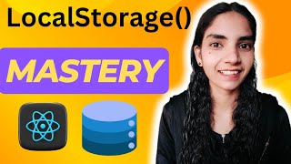 React Local storage complete course for beginners reactfrontend coding mern [upl. by Trbor]