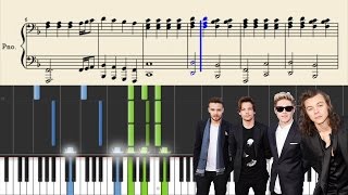 One Direction  If I Could Fly  Piano Tutorial  Sheets [upl. by Rolyab]