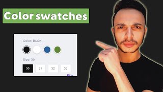 How To Add Shopify Color Swatches On Product Page [upl. by Norling]