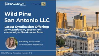 Webinar 3 Investor QampA  Funding Minimum Deadline for Wild Pine San Antonio LLC [upl. by Geof743]