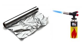 Blow Torch vs Aluminum Foil [upl. by Dacie773]