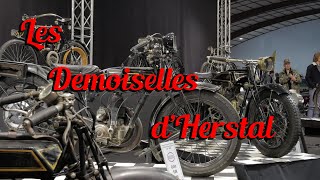 Je rencontre LES DEMOISELLES DHERSTAL 😍  Salon Moto Retro Wieze [upl. by Harihat]