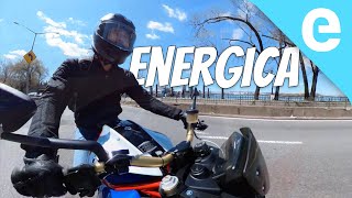 First ride Energica electric motorcycles in NYC [upl. by Glori]