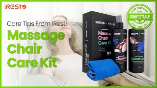 Cleaning and caring your massage chair I iRest Massage Chair Care Kit [upl. by Neahs]