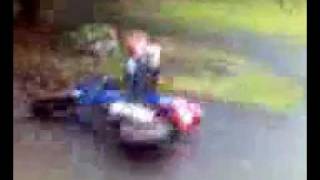 crazy police cop stolen motorbike crash [upl. by Yeldahc]