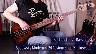 Sadowsky Modern 424 Custom shop Live Demo  BassFreaksnet [upl. by Haram]