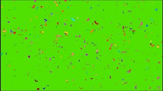 Confetti Green Screen Effects 10 Different Confetti Animation [upl. by Yrrep105]