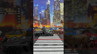 Ankole Watusi Bull And Lamborghini Aventador LP7004 🐂🐂🐂 shorts model car asmr satisfying [upl. by Elcin]