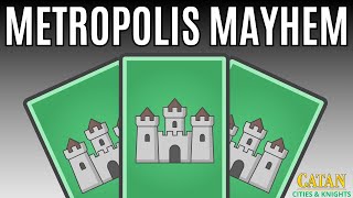 Metropolis Mayhem  CATAN CITIES amp KNIGHTS  Game 23 [upl. by Akihsat]