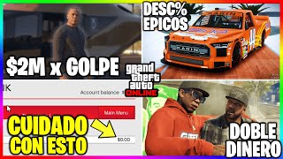 Nueva ACTUALIZACION en GTA DOBLE en GOLPE 2M PROBLEMAS GRAVES SEMANA EPICA PREDLC GTA Online [upl. by Base]