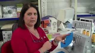 Using Your Overlocker  Serger How to Curves and Corners [upl. by Nevai]