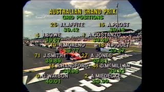 1982 National Panasonic Australian Grand Prix [upl. by Akinit]