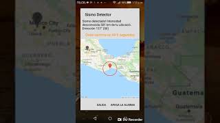 Sismo DEBIL por SkyAlert y Sismo Detector [upl. by Eahsal]