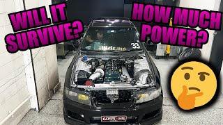 TURBO BARRA R33 Skyline build Part 9 Dyno Tune [upl. by Hesther]