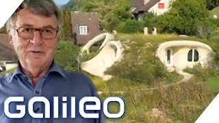 Wohnen in der HobbitHöhle Die außergewöhnlichsten Häuser zum Leben  Galileo  ProSieben [upl. by Alleris]