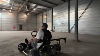 Drifting Battle Aero Kart in Warehouse drift drifting electric fullsend angle battleaero [upl. by Paine]