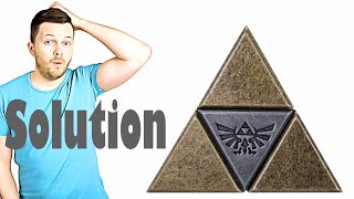 The Legend of Zelda  Triforce Puzzle from Hanayama  Solution [upl. by Clarabelle]