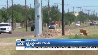 Cellular pole in Peñitas to be relocated [upl. by Vassell]