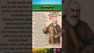 The most powerful healing prayer Saint Padre Pio healing prayershorts ytshortsviral trend [upl. by Susanetta]