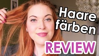 Haare färben  Mein Fazit Haarfarbe blonde Haare rot färben Review [upl. by Ikcaj]