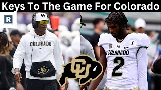 Colorado Football vs Nebraska  Keys To The Game For The Colorado Buffaloes [upl. by Aikram]