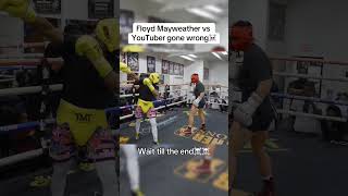 Youtuber Challenges Floyd Mayweather boxing sparring [upl. by Aylward]