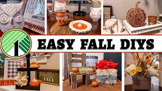 Dollar Tree FALL DIY HOME DECOR  EASY Budget Friendly FALL CRAFTS [upl. by Caralie699]