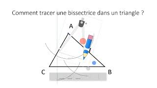 Comment tracer une bissectrice dans un triangle [upl. by Ahel165]