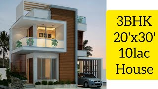 Cute Small double floor house design cute small duplex house plan 3bhk10 lack maliconstruction [upl. by Nois]