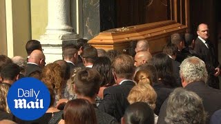 Heartbreaking scenes from the funeral of Jules Bianchi  Daily Mail [upl. by Martyn]