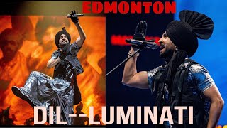 DILJIT DOSANJH LIVE IN CONCERT  EDMONTON  DILLUMINATI TOUR [upl. by Erasaec991]