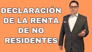 Declaración de la Renta de no residentes en España🌍✔️ [upl. by Bokaj]