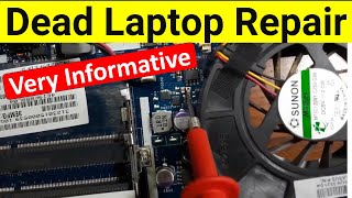 Complete dead motherboard repair course  short circuit repair [upl. by Bussey]