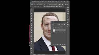 Easily change face in Photoshop photoshop shorts shortsvideo viralvideo adobe changefacereels [upl. by Ecnerual]