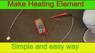 How to make Heating Element DIY Nichrome wire heating coil [upl. by Daveda551]