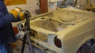 mk2mania rollover jig  car spit  chassis tilter  car roller escort mk2 restoration rotisserie [upl. by Lee]