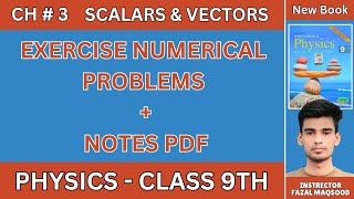 Chapter 3 Exercise Numerical Problems  Class 9th  New Syllabus PTCB amp NFB  in Urdu and Hindi [upl. by Meesan]