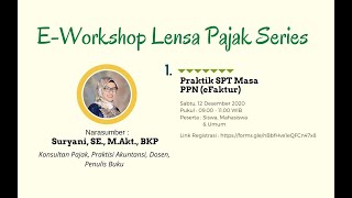 Praktik SPT Masa PPN eFaktur  eWorkshop Series Lensapajak [upl. by Norvil91]