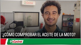 ¿Cómo comprobar el aceite de la moto  Cambiar el aceite de la moto  Castrol España [upl. by Netsirc]