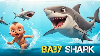 Baby Shark Lyrics  Baby Shark Doo Doo Doo Song  Baba Fun Kids [upl. by Ahsoem]