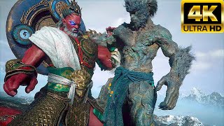 Monkey King Destroys Four Heavenly Kings Scene 4K  Black Myth Wukong [upl. by Ixel]