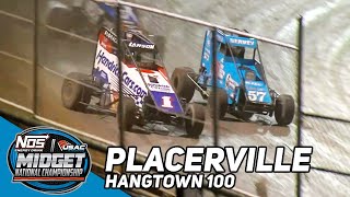 Kyle Larson vs Logan Seavey  2023 USAC Hangtown 100 at Placerville Speedway [upl. by Weaver]