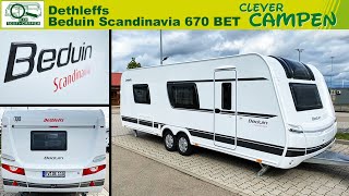 Dethleffs Beduin Scandinavia 670 BET Was kann das neue Flaggschiff  TestReview  Clever Campen [upl. by Anairad840]