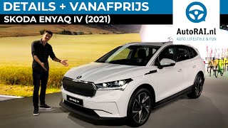 Skoda ENYAQ iV 2021 elektrische SUV van Skoda  Eerste kennismaking  AutoRAI TV [upl. by Etteniuq341]