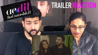 AE DIL HAI MUSHKIL OFFICIAL TRAILER REACTION  RANBIR KAPOOR AISHWARYA RAI BACHCHAN ANUSHKA SHARMA [upl. by Torbart932]