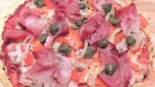 PIZZA quotNA DIECIEquot CZYLI ODCHUDZONA BEZGLUTENOWA DIETETYCZNA PIZZA LOW CARB Z KALAFIORA [upl. by Sonnnie]