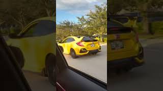 Modded Honda Civic fypシ゚viral pikachu hondacivic honda viralvideo yellow cars [upl. by Ricarda]