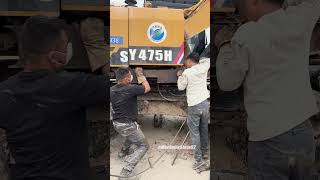 Excavator bumper beam repair [upl. by Miguel]